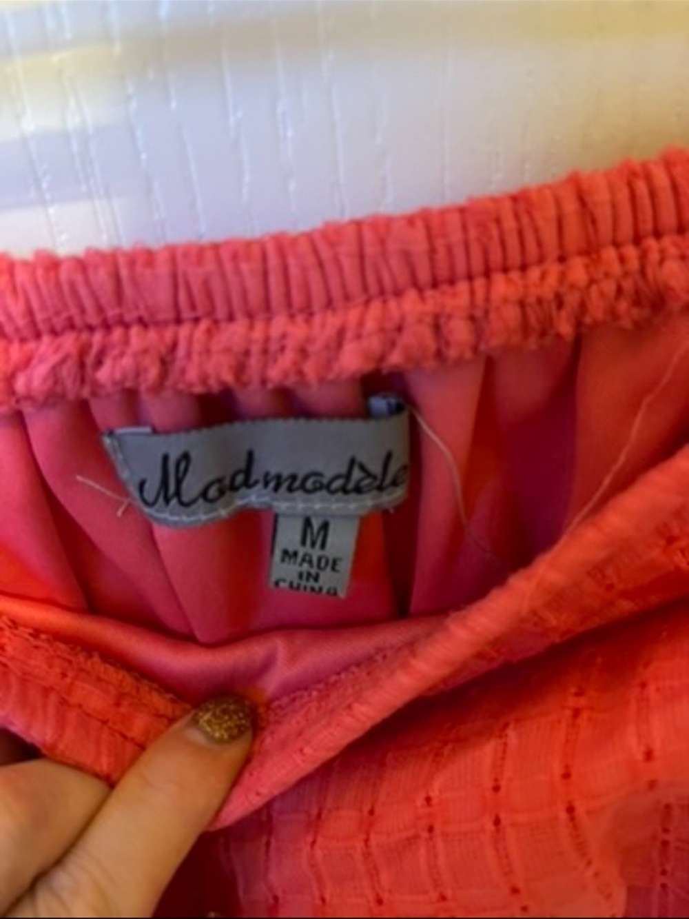 Modella Pink Strapless Ruffled Summer Dress - Picture 2 of 2
